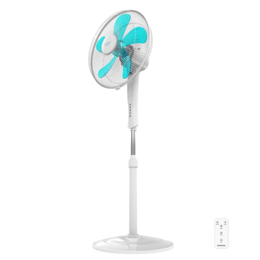 product image Cecotec Stand Fan With Remote Control White - 5 Blades
