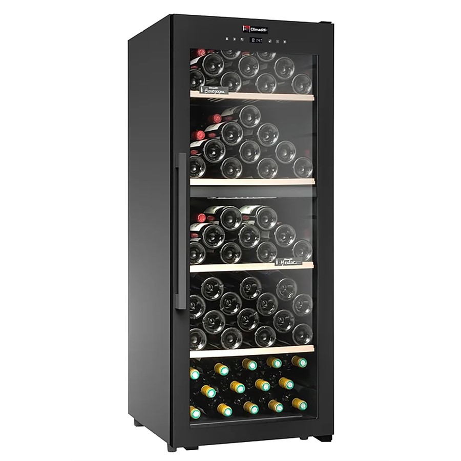 product image Climadiff Wine Cooler 110 Bottles Black H 128.5 x W 48.0 x D 57.5cm