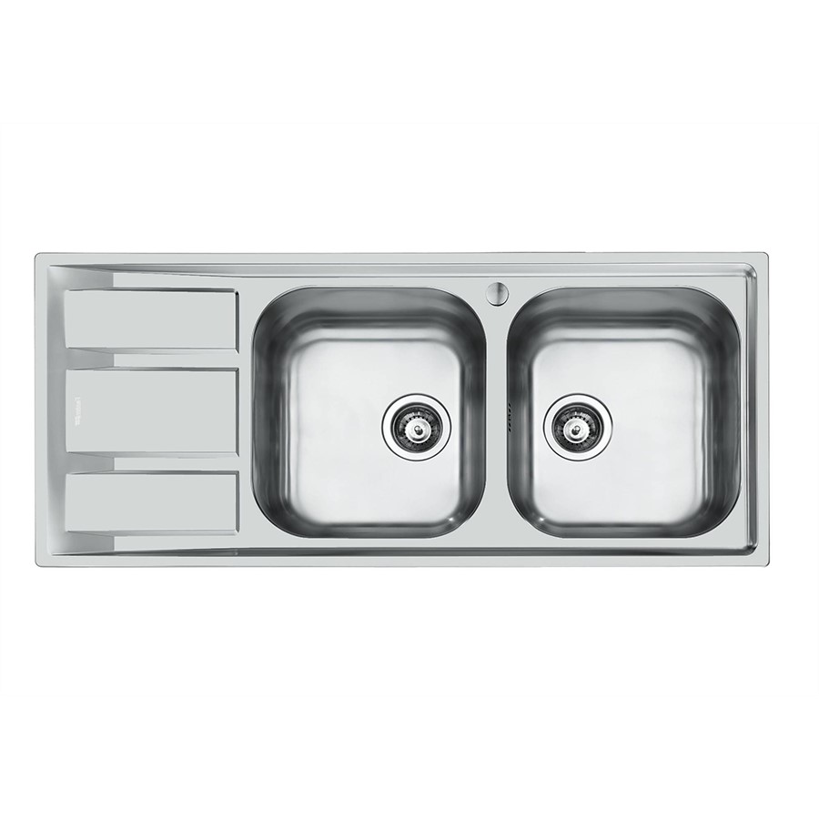 product image Foster Sink FM Marine 2 Bowls 116 x50cm Standard (8 mm Edge) Stainless Steel