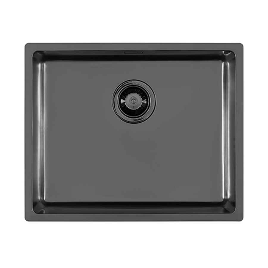 product image Foster Sink 1 Bowl Gun Metal 54 x 44 cm Flush Mount Stainless Steel