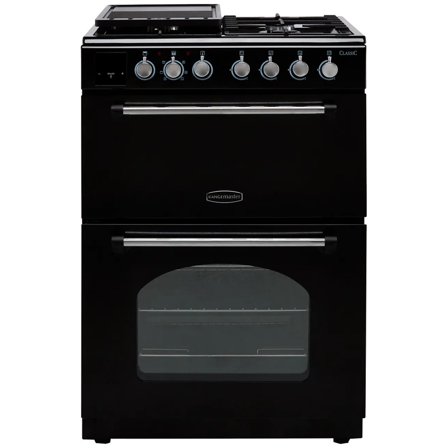 product image RangeM Class 60 Dual Fuel Black/Chrome H 90.0 / 92.5 cm x W 600 cm x D 60.0 cm