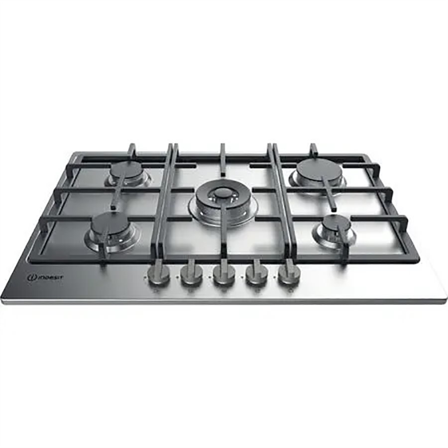 product image Indesit Hob Gas 5 Burner Stainless Steel H 5.8cm x D 51.0cm x W 73.0cm