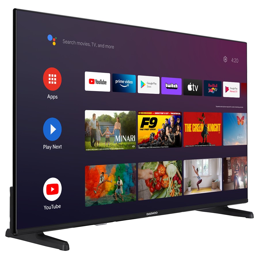 product image Daewoo TV 32 Inc HD-HDR Google Android Smart TV, LED Display
