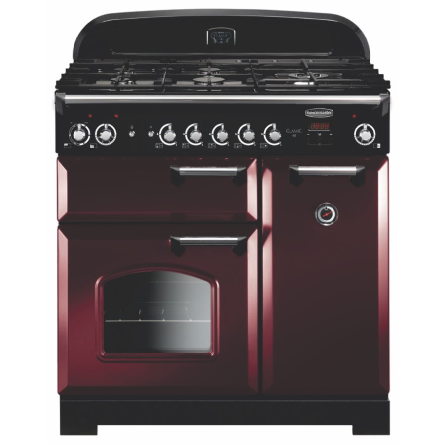 product image RangeM Class 90 DF Cranberry Chrome H 90.50/93.00 cm x W 90.00 cm x D 60.80 cm