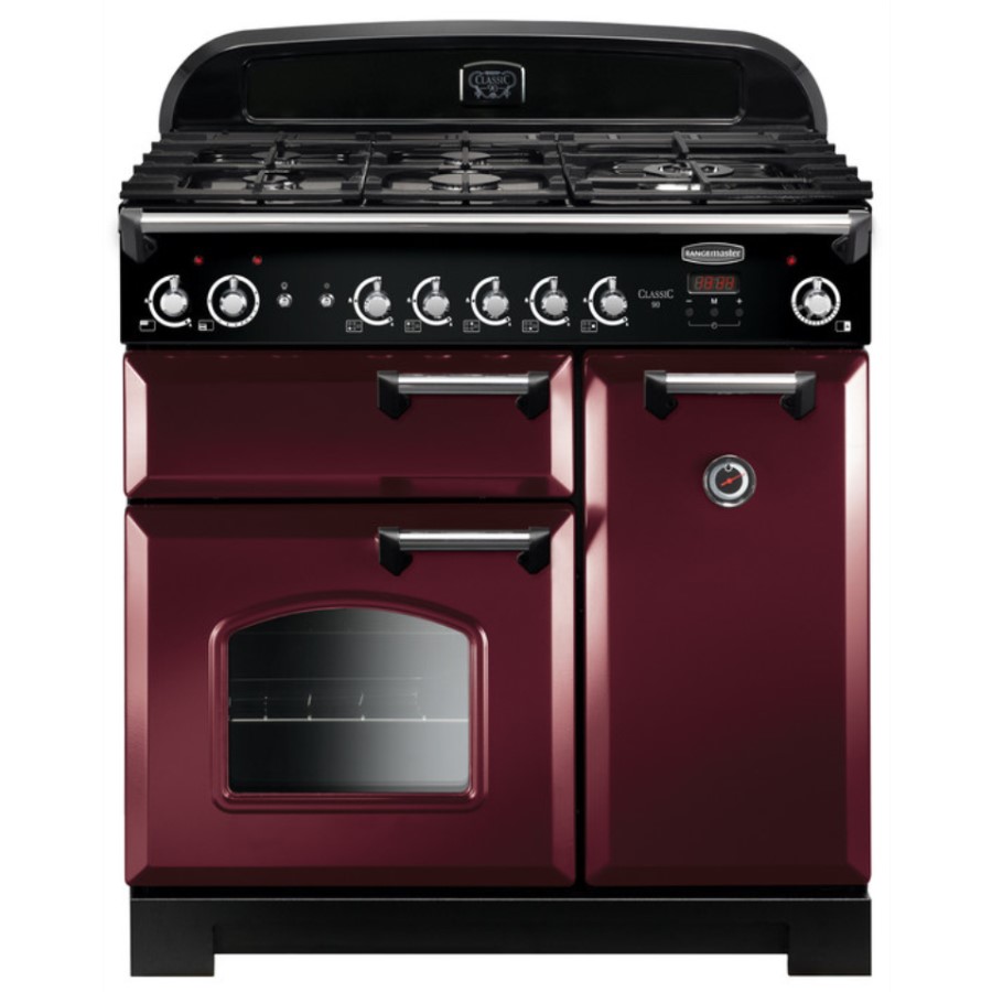 product image RangeM Class 90 NG Cranberry Chrome H 90.50/93.00 cm x W 90.00 cm x D 60.80 cm