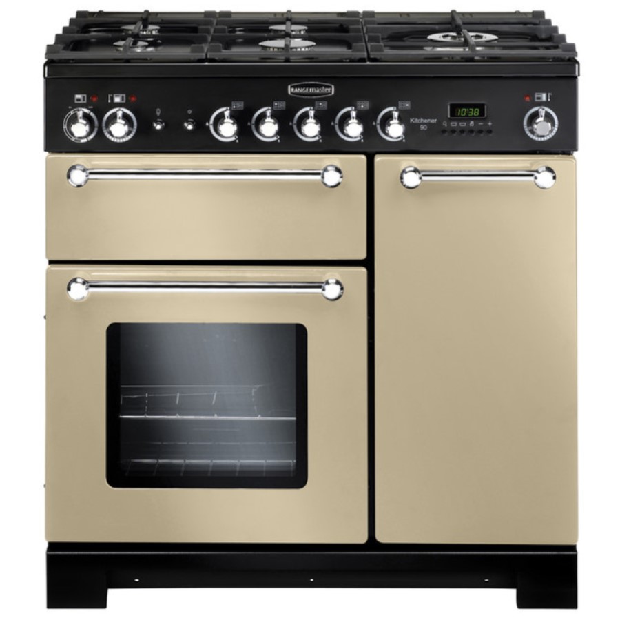 product image RangeM Kitchener 90 DF Cream Chrome H 90.50/93.00 cm x W 90.00 cm x D 60.40 cm