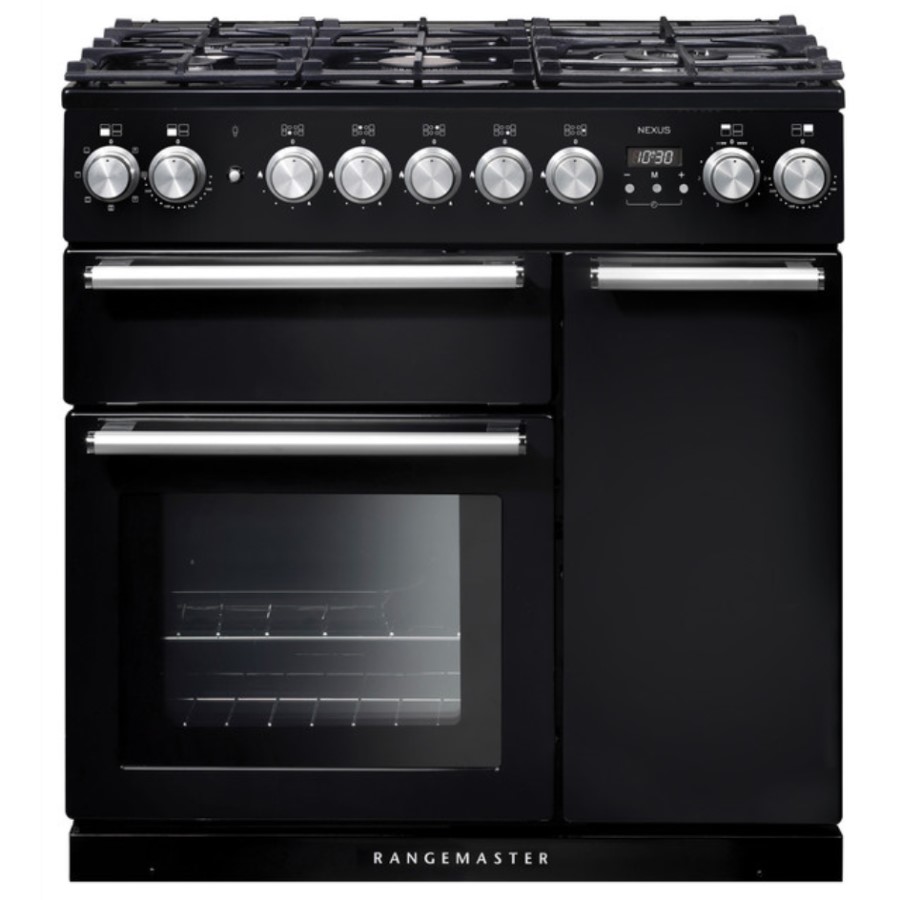 product image RangeM Nexus 90 DF Black Chrome H 90.50 / 93.00 cm x W 90.00 cm x D 60.80 cm