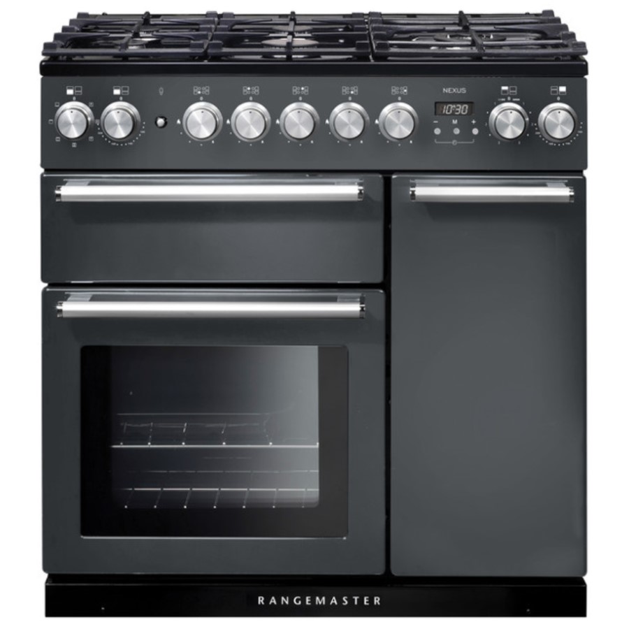 product image RangeM Nexus 90 DF Slate Chrome H 90.50 / 93.00 cm x W 90.00 cm x D 60.80 cm