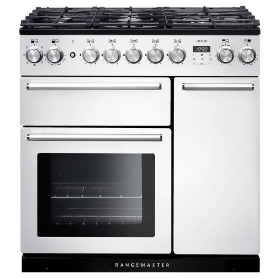 product image RangeM Nexus 90 DF White Chrome H 90.50 / 93.00 cm x W 90.00 cm x D 60.80 cm