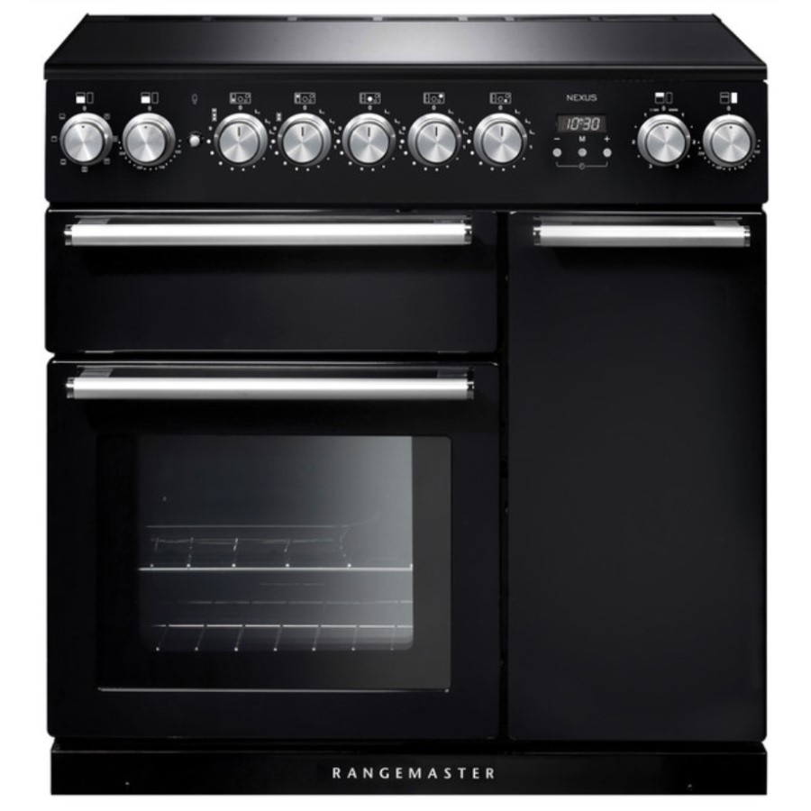 product image RangeM Nexus 90 IND. Black Chrome H 90.50 / 93.00 cm x W 90.00 cm x D 60.80 cm