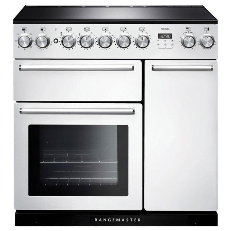 product image RangeM Nexus 90 IND. White Chrome H 90.50 / 93.00 cm x W 90.00 cm x D 60.80 cm