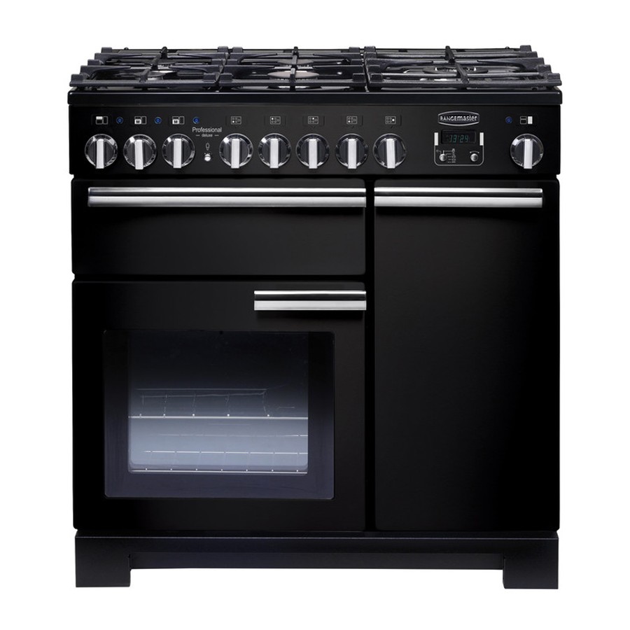 product image RangeM Professional DL 90 DF Black H 90.50/93.00cm x D 64.90cm x W 90.00cm