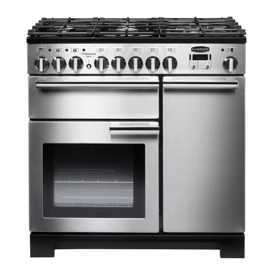 product image RangeM Professional DL 90 DF St/Steel H 90.50/93.00cm x D 64.90cm x W 90.00cm
