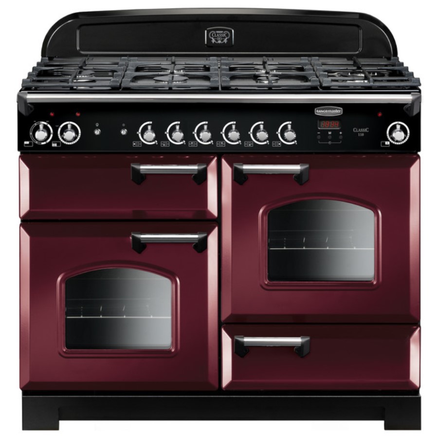 product image RangeM Class 110 DF Cranberry Chrome H 90.50/93.00 cm x W 109.20 cm x D 60.80 cm
