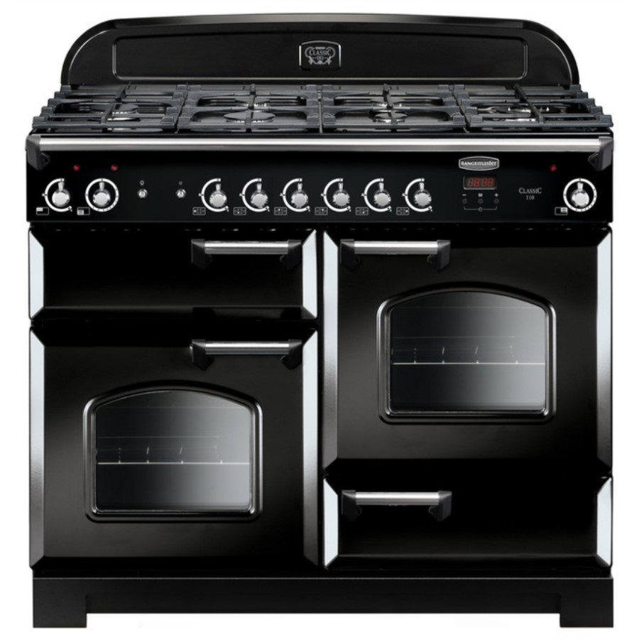 product image RangeM Class 110 NG Black Chrome H 90.50/93.00 cm x W 109.20 cm x D 60.80 cm