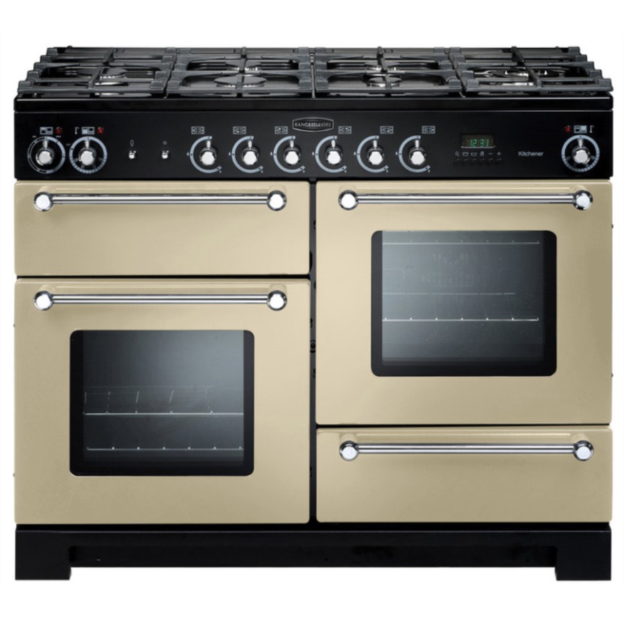 product image RangeM Kitchener 110 NG Cream Chrome H 90.50 / 93.00 cm x W 109.20 cm x D 60.40 cm