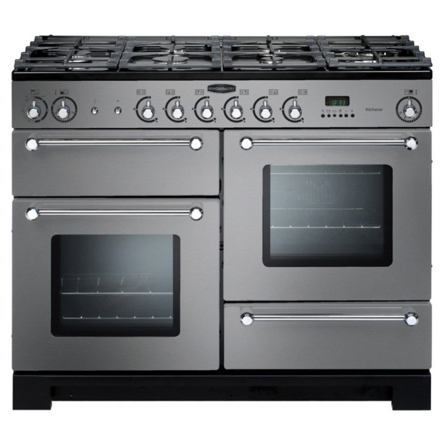 product image RangeM Kitchener 110 NG St/St Chrome H 90.50 / 93.00 cm x W 109.20 cm x D 60.40cm