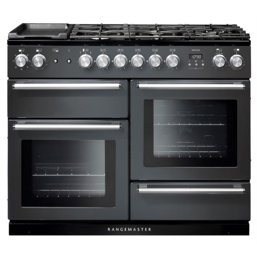product image RangeM Nexus 110 DF Slate Chrome H 90.50 / 93.00 cm x W 109.20 cm x D 60.80 cm