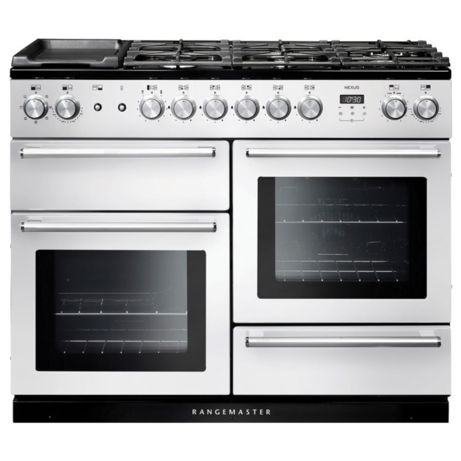 product image RangeM Nexus 110 DF White Chrome H 90.50 / 93.00 cm x W 109.20 cm x D 60.80 cm