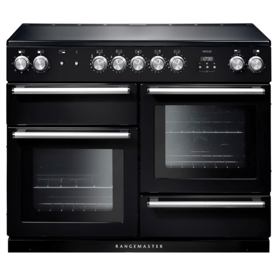 product image RangeM Nexus 110 IND. Black Chrome H 90.50 / 93.00 cm x W 110.00 cm x D 60.80 cm