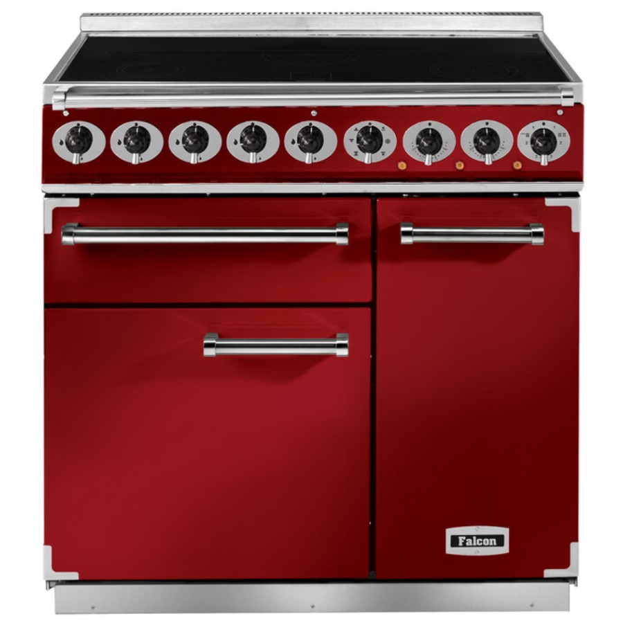 product image Falcon 900 DX IND. Cherry Red Nickel 856 H 91.20 / 93.70 cm x W 90.00 cm x D 60.00 cm