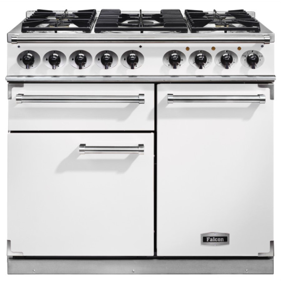 product image Falcon 1000 DX DF White Nickel EU 98720 H 91.20 / 93.70 cm x W 99.00 cm x D 60.00 cm
