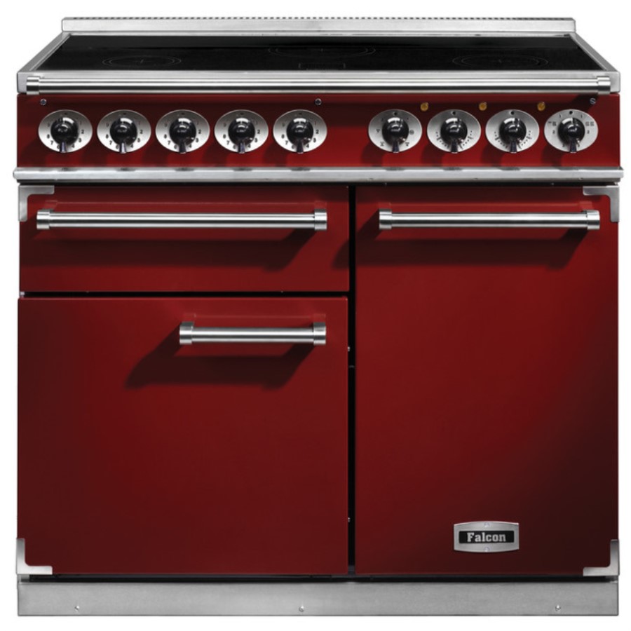 product image Falcon 1000 DX IND Cherry Red Nick100140 H 91.20 / 93.70 cm x W 99.00 cm x D 60.00 cm