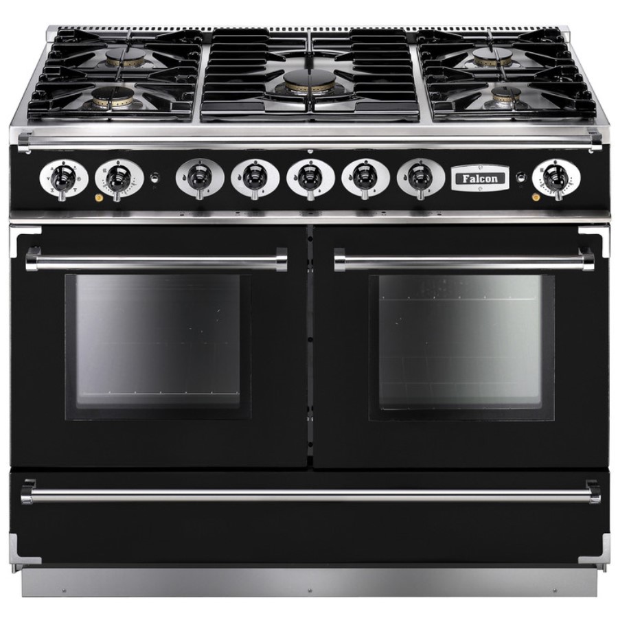 product image RangeM Continental 1092 DF Blk Chrome EU H 91.20 / 93.70 cm x W 109.20 cm x D 60.00 cm
