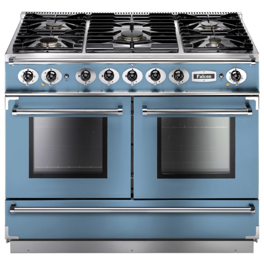 product image RangeM Conti. 1092 DF China Blue Nickel H 91.20 / 93.70 cm x W 109.20 cm x D 60.00 cm