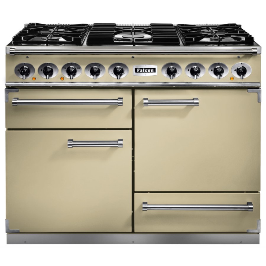 product image Falcon 1092 DX DF Cream Chrome EU 76950 H 91.20 / 93.70 cm x W 109.20 cm x D 60.00 cm