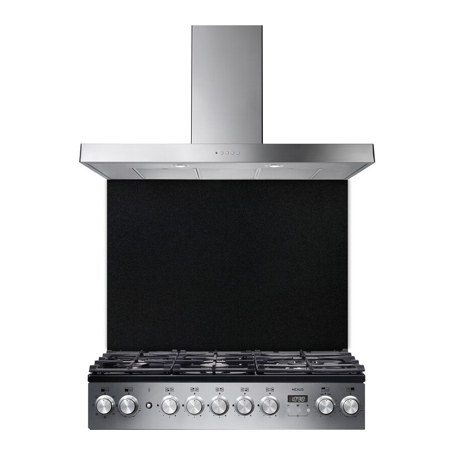 product image RangeM Universal 90CM Splashback Blk Size 90