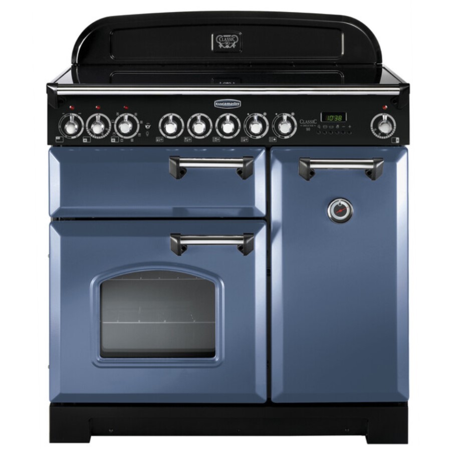 product image RangeM Class DL 90 CER. Stone Blue UK/IE H 90.50/93.00cm x D 60.80cm x W 90.00cm