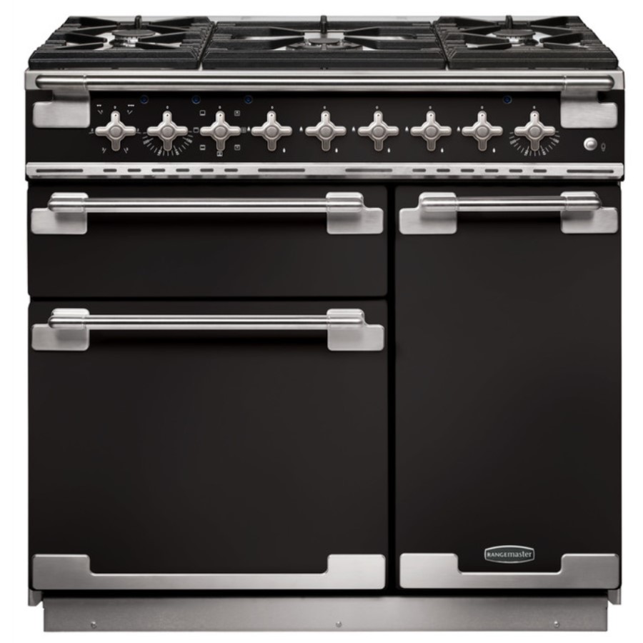 product image RangeM Elise 90 DF Black H 91.00 / 93.50 cm x W 90.00 cm x D 59.80 cm