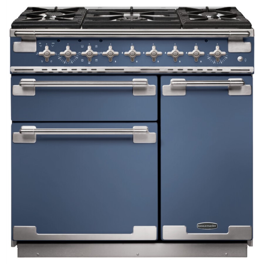 product image RangeM Elise 90 DF Stone Blue H 91.00 / 93.50 cm x W 90.00 cm x D 59.80 cm