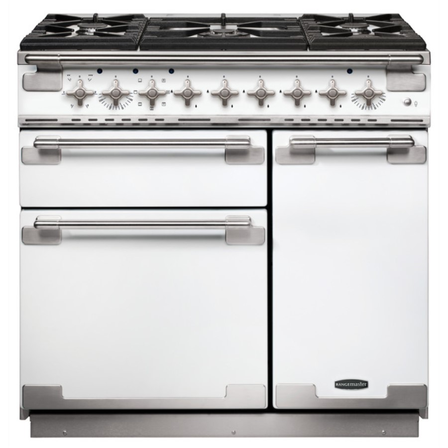 product image RangeM Elise 90 DF White H 91.00 / 93.50 cm x W 90.00 cm x D 59.80 cm