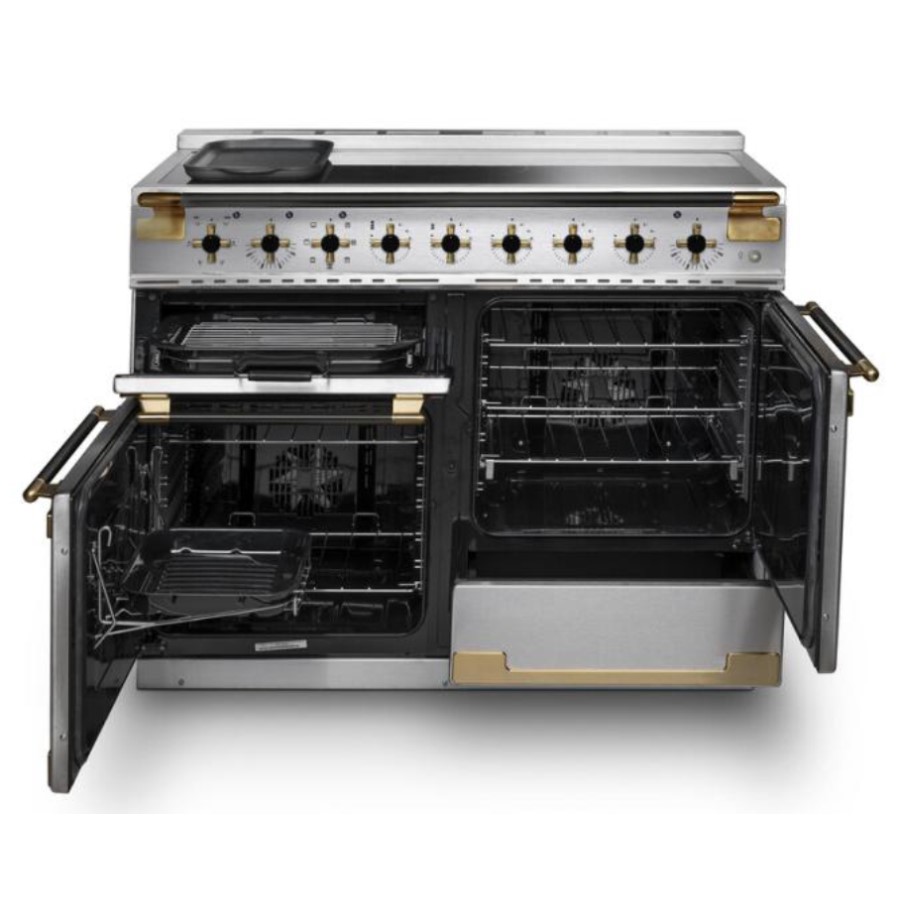 product image RangeM Elise 90 DF St/St Blk Antique GB/ H 91.00 / 93.50 cm x W 90.00 cm x D 59.80 cm