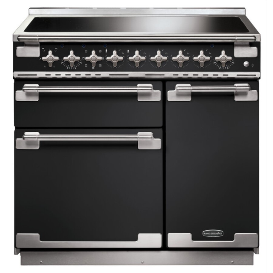 product image RangeM Elise 90 IND.  Charcoal Black H 91.00 / 93.50 cm x W 90.00 cm x D 60.00 cm