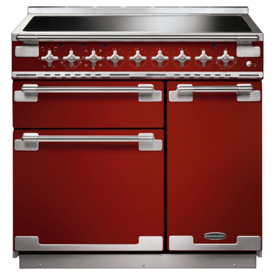 product image RangeM Elise 90 IND. Cherry Red H 91.00 / 93.50 cm x W 90.00 cm x D 60.00 cm