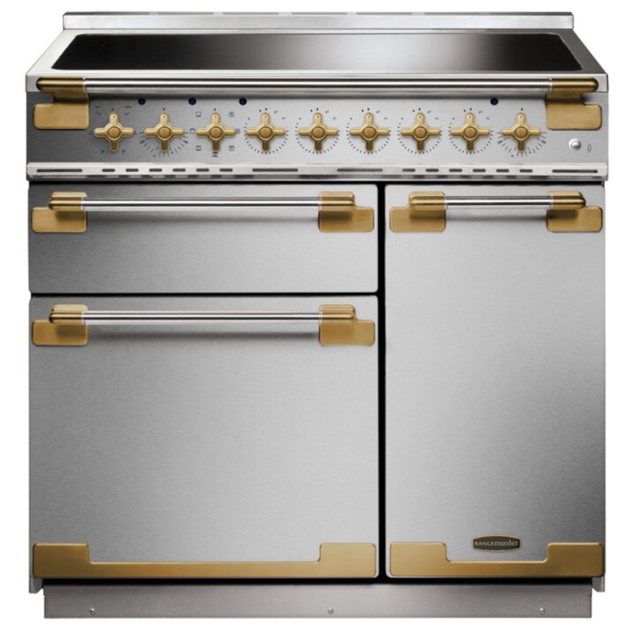product image RangeM Elise 90 IND. St/St Antique Brs G H 91.00 / 93.50 cm x W 90.00 cm x D 60.00 cm