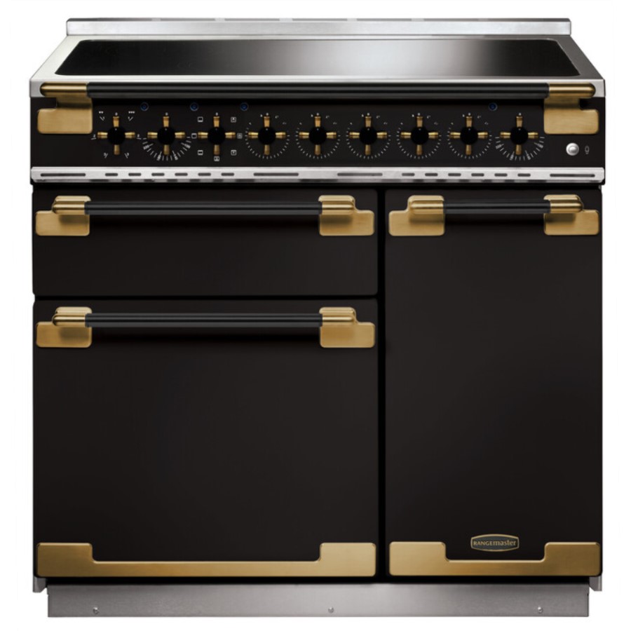 product image RangeM Elise 90 IND. GBLK Blk Antique GB H 91.00 / 93.50 cm x W 90.00 cm x D 60.00 cm