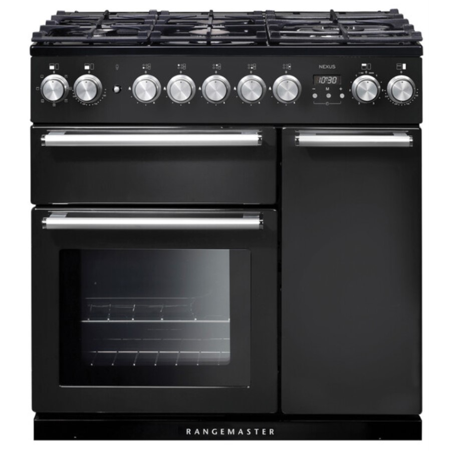 product image RangeM Nexus 90 DF  Charcoal Blk Chrome H 90.50 / 93.00 cm x W 90.00 cm x D 60.80 cm