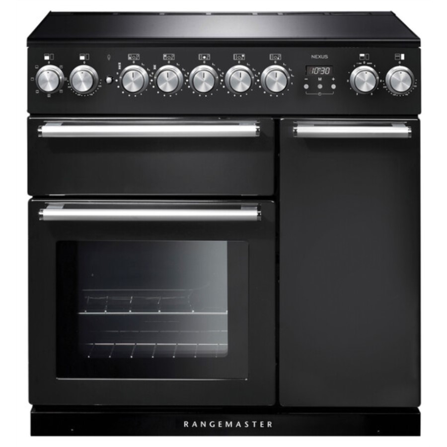 product image RangeM Nexus 90 IND. Charcoal Blk Chrome H 90.50 / 93.00 cm x W 90.00 cm x D 60.80 cm