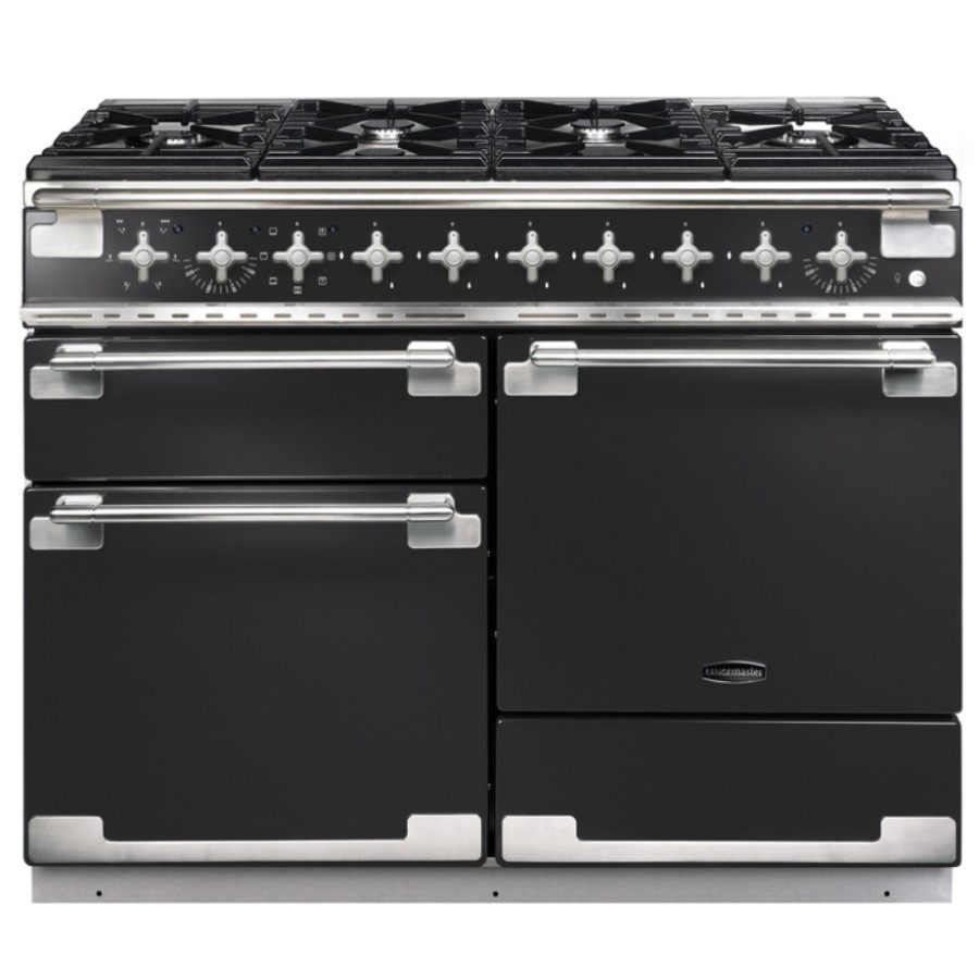 product image RangeM Elise 110 DF Charcoal Black H 91.00 / 93.50 cm x W 109.20 cm x D 59.80cm