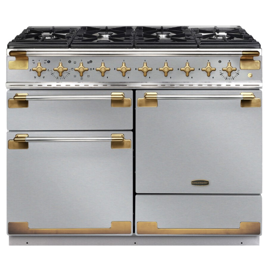 product image RangeM Elise 110 DF Antique Brass S/S GB H 91.00 / 93.50 cm x W 109.20 cm x D 59.80 cm