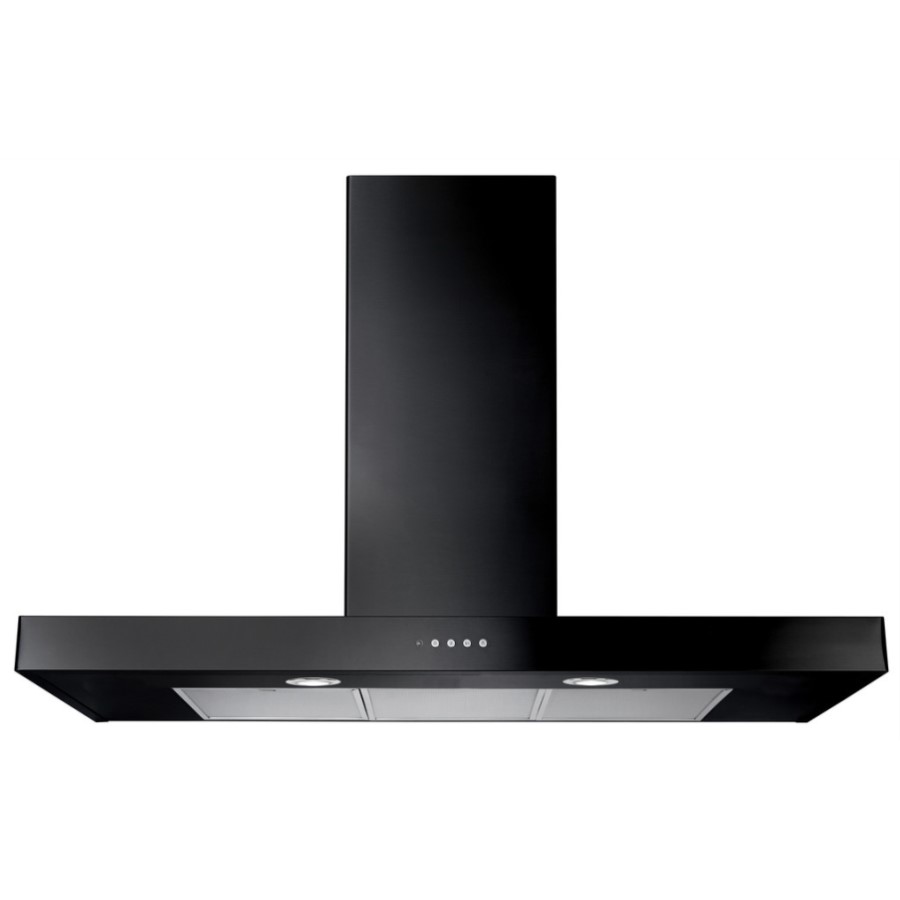 product image RangeM 90CM Flat Hood Black H 80.00 / 100.00 cm x W 89.90 cm x D 47.00 cm