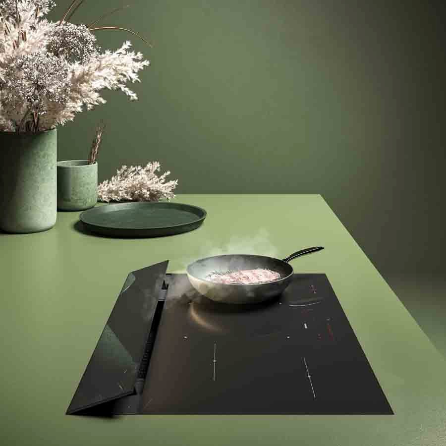 product image Falmec Aspiration Hob Brera Black Glass RAL 9005 220-240V ~ 50-60Hz 800 m3/h ~ 
Without Filter