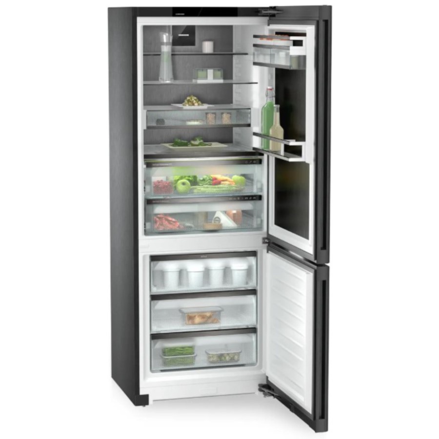 product image Liebherr Fridge/F No Frost Black 473 L. H 201.5 cm x W 74.7 cm x D 67.5 cm