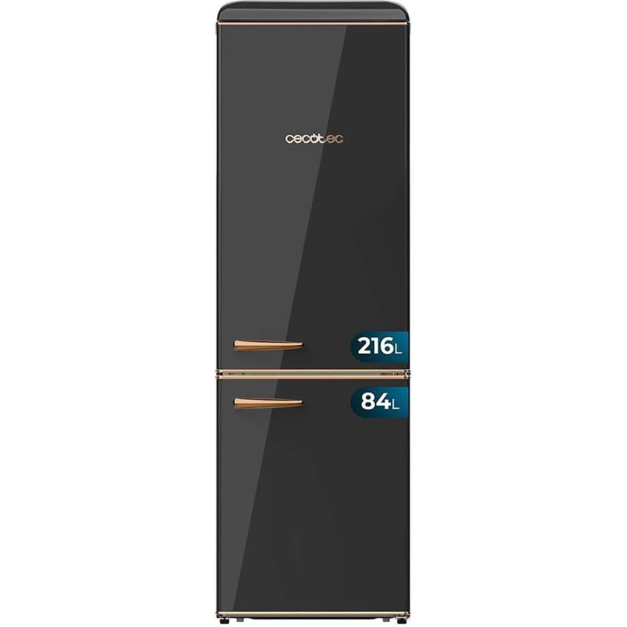 product image Cecotec Retro Fridge Combi Black 300 L H 192cm x W 59.9cm x D 62.8cm