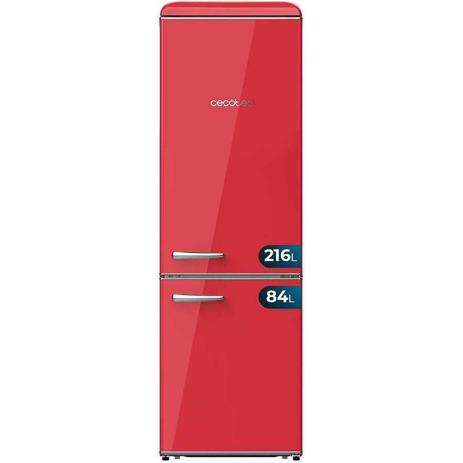 product image Cecotec Retro Fridge Combi Red 300L H 191.5cm x W 59.5cm x D 60cm