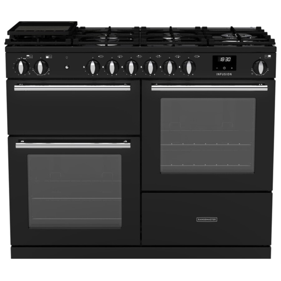 product image RangeM Infusion 110 D.Fuel GLS Black H 89.50 / 93.50 cm x W 109.20 cm x D 60.40 cm